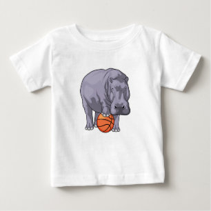 Camiseta De Bebé Hippo Baloncesto Baloncesto