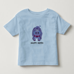 Camiseta De Bebé hippo feliz