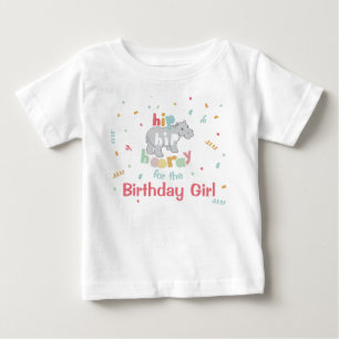 Camiseta De Bebé Hippo Fiesta de cumpleaños Hippo Hippopótamo Fie
