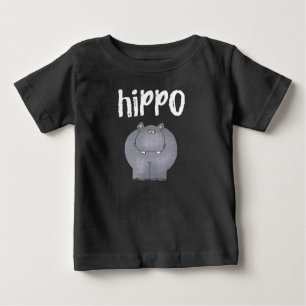 Camiseta De Bebé Hippopotamus