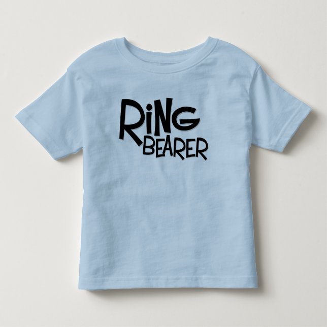Camiseta De Bebé Hipster Ring Bearer (Anverso)
