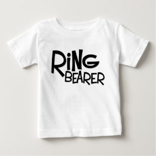 Camiseta De Bebé Hipster Ring Bearer