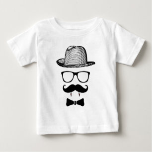 Camiseta De Bebé Hipster Vampire Gentleman