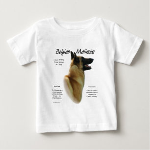 Camiseta De Bebé Historia belga malinois; todo sobre Malinois