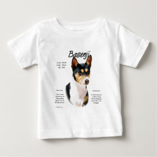 Camiseta De Bebé Historia de Basenji tricolor, todo sobre Basenjis