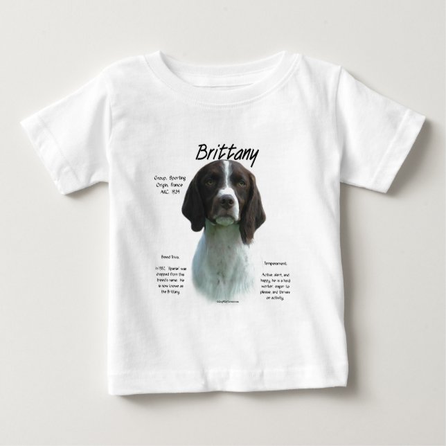 Camiseta De Bebé Historia de Hígado Bretaña Español (Anverso)
