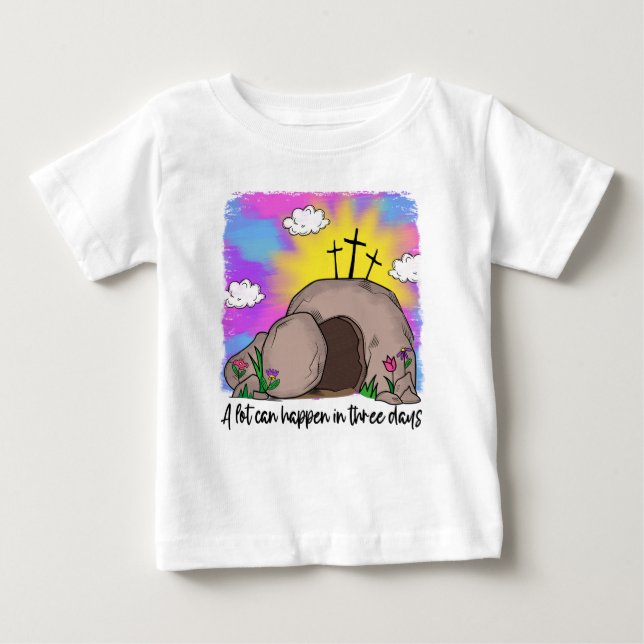 Camiseta De Bebé Historia de la Pascua cristiana (Anverso)