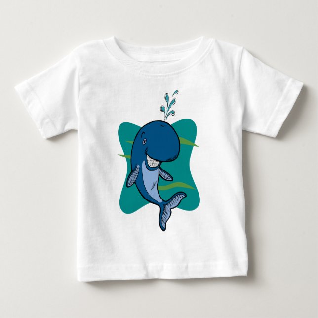 Camiseta De Bebé Historia de una ballena (Anverso)