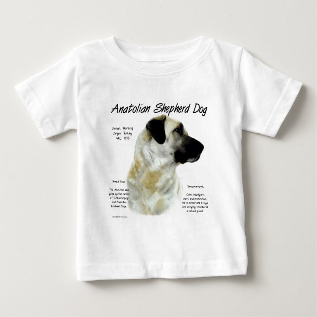 Camiseta De Bebé Historia del perro pastor anatoliano (Anverso)