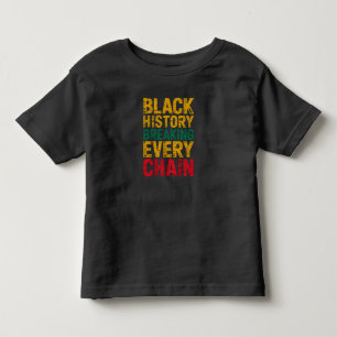 Camiseta De Bebé Historia Negra Rompiendo Cadenas de Empoderamiento