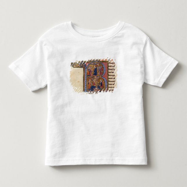 Camiseta De Bebé Historiated rubrica "R" que representa al sultán (Anverso)