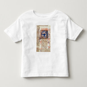 Camiseta De Bebé Historiated rubrica "S" que representa a papa