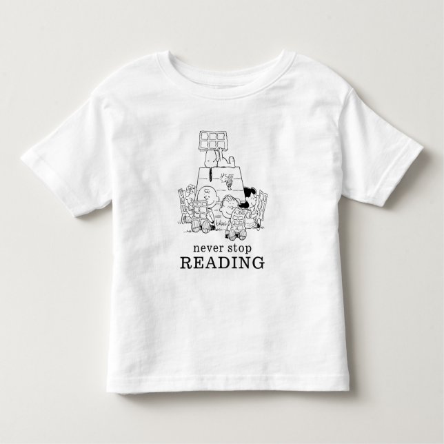 Camiseta De Bebé Historietas de lectura de juegos de maní (Anverso)