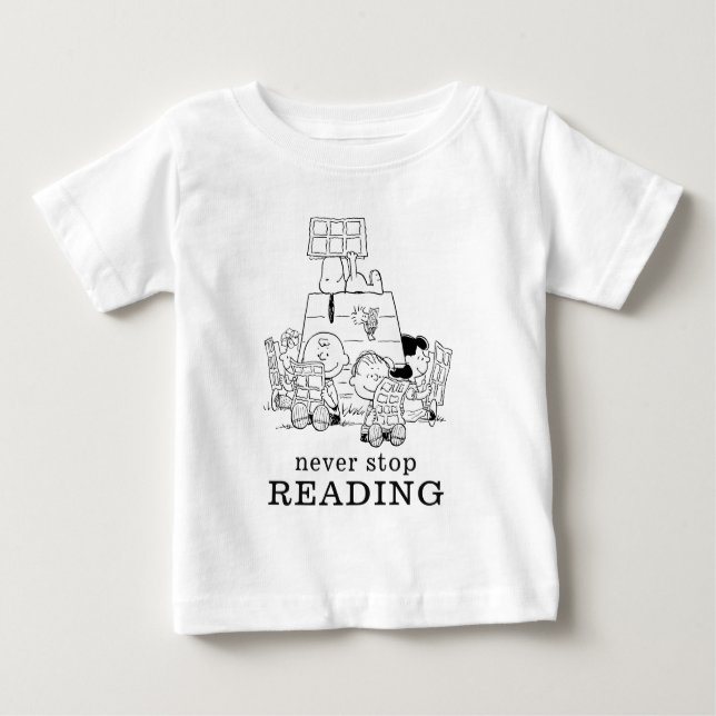 Camiseta De Bebé Historietas de lectura de juegos de maní (Anverso)