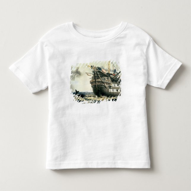 Camiseta De Bebé HMS Agamemnon que pone el cable atlántico (Anverso)