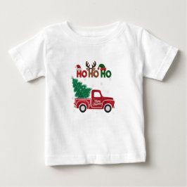 Camiseta De Bebé Ho-Ho-Ho Elegant Soft Merry Christmas Party
