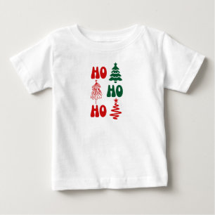 CAMISETA DE BEBÉ HO HO HO FELIZ NAVIDAD