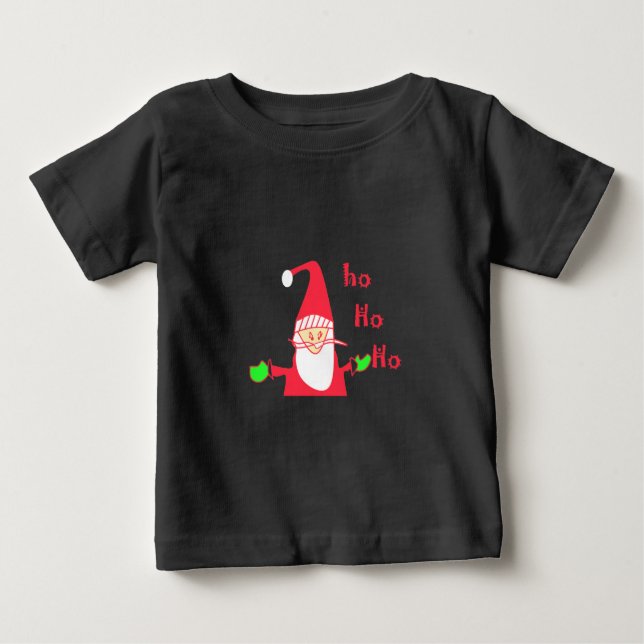 Camiseta De Bebé Ho Ho Ho Ho Feliz Navidad desde Santa.png (Anverso)