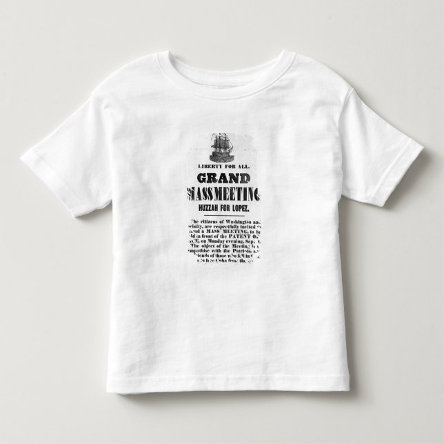 Camiseta De Bebé Ho, para Cuba (Anverso)