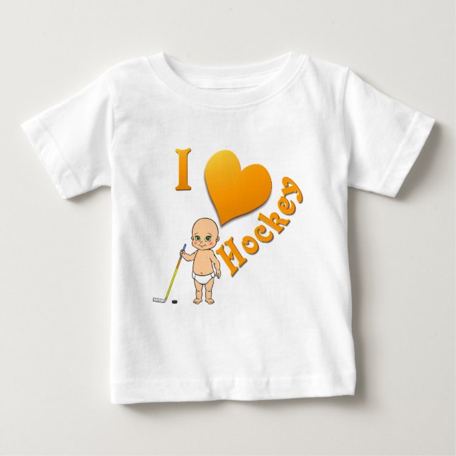 Camiseta De Bebé Hockey del amor del bebé I (Anverso)