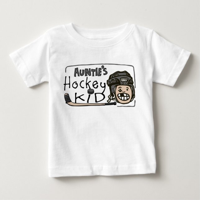 Camiseta De Bebé Hockey Kid de tía (Anverso)
