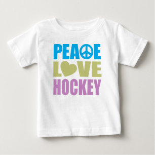Camiseta De Bebé Hockey sobre amor por la paz