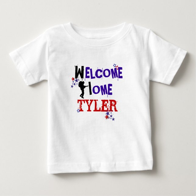 Camiseta De Bebé Hogar agradable (Anverso)
