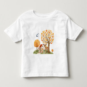 Camiseta De Bebé Hogar Campestre Bosque Encantado Ciervo