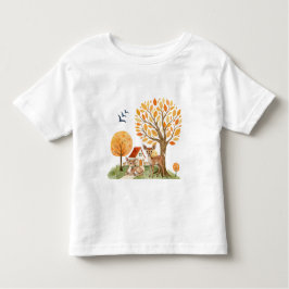 Camiseta De Bebé Hogar del campo de los venados de Woodland
