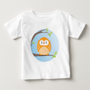 Camiseta De Bebé HOGAR DINERO EN CASA :: Lechuza en un árbol 4