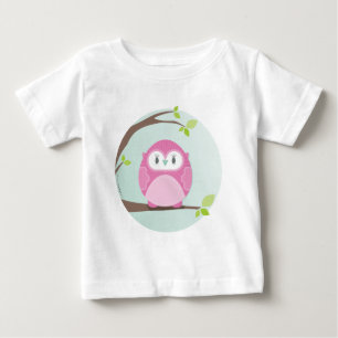 Camiseta De Bebé HOGAR DORMITORIO :: Lechuza en un árbol 3
