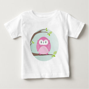 Camiseta De Bebé HOGAR DULCE CASERO:: Búho en un árbol 3