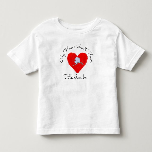 Camiseta De Bebé Hogar Dulce Hogar Fairbanks (Anverso)