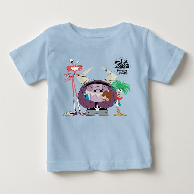 Camiseta De Bebé Hogar Foster para amigos imaginarios | Abrazo grup (Anverso)