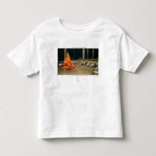 Camiseta De Bebé Hoguera de la tarde en la casa de campo gigante