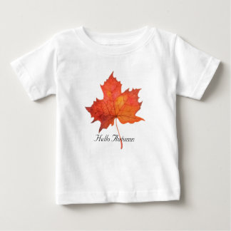 Camiseta De Bebé Hoja de arce acuarela
