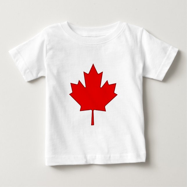 Camiseta De Bebé Hoja de arce de Canadá para bebé (Anverso)
