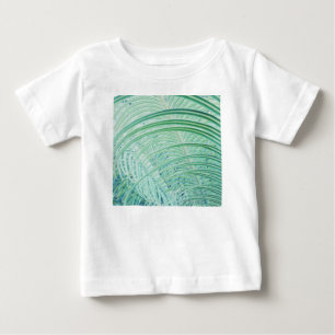 Camiseta De Bebé Hoja de palma de planta verde suave