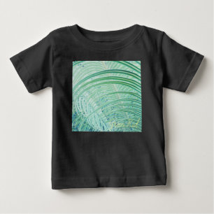 Camiseta De Bebé Hoja de palma de planta verde suave