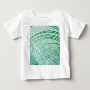 Camiseta De Bebé Hoja de palma de planta verde suave