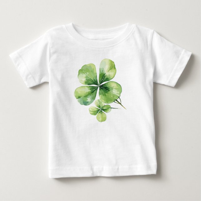 Camiseta De Bebé Hoja de trébol (Anverso)