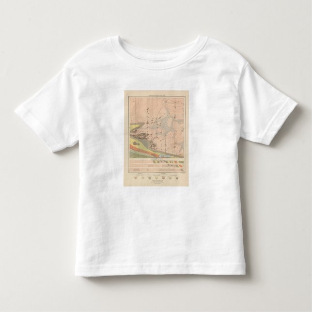 Camiseta De Bebé Hoja detallada XVIII de la geología (Anverso)