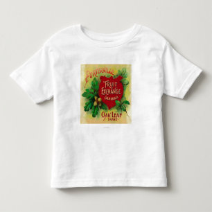 Camiseta De Bebé Hoja LabelPorterville anaranjado, CA del roble