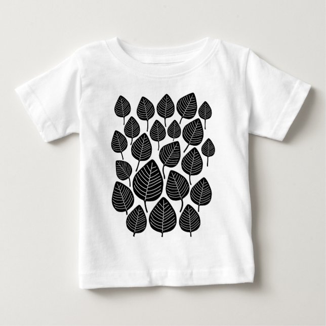 Camiseta De Bebé Hojas (Anverso)