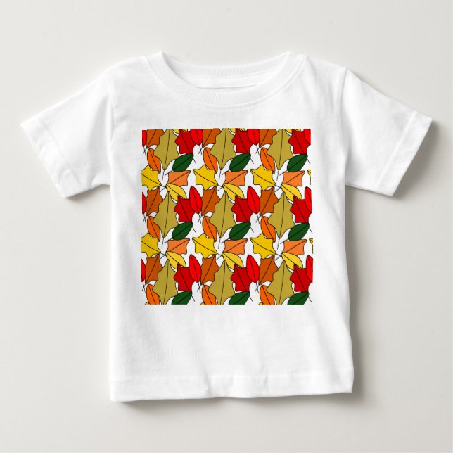 Camiseta De Bebé Hojas (Anverso)