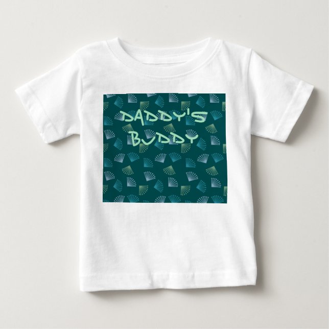Camiseta De Bebé Hojas de Art Deco (Anverso)