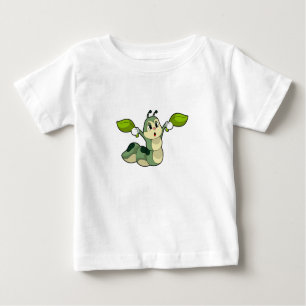 Camiseta De Bebé Hojas de oruga