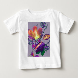 Camiseta De Bebé Hojas otoñales en Lilac