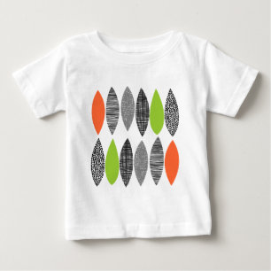 Camiseta De Bebé Hojas texturadas 02