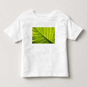 Camiseta De Bebé Hojas verdes veteadas de follaje tropical en 2